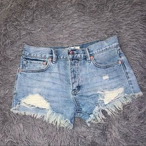 free ppl denim shorts size 24